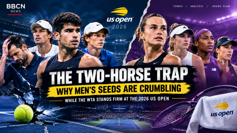 top 10 men's seeds have fallen at the 2026 US Open. Discover why the women's draw remains stable while the ATP hierarchy faces a physical and mental bloodbath.